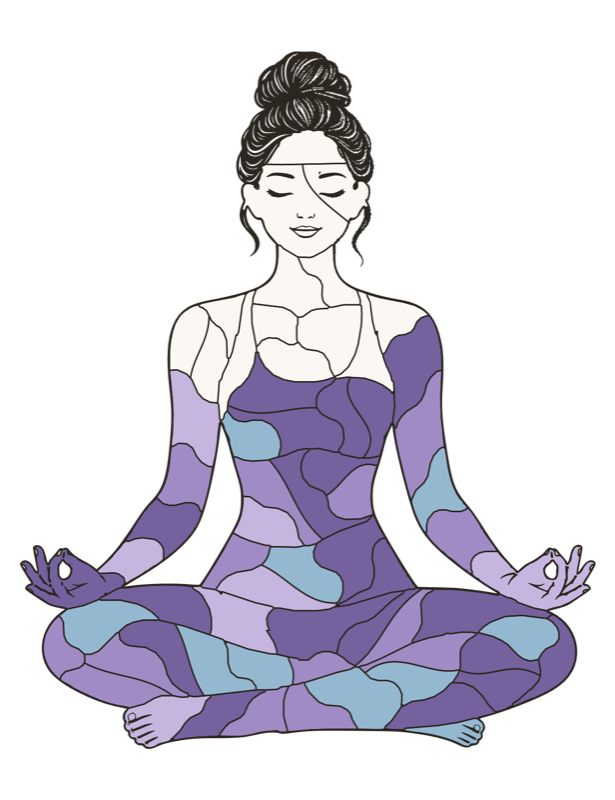 Meditation board colored day by day